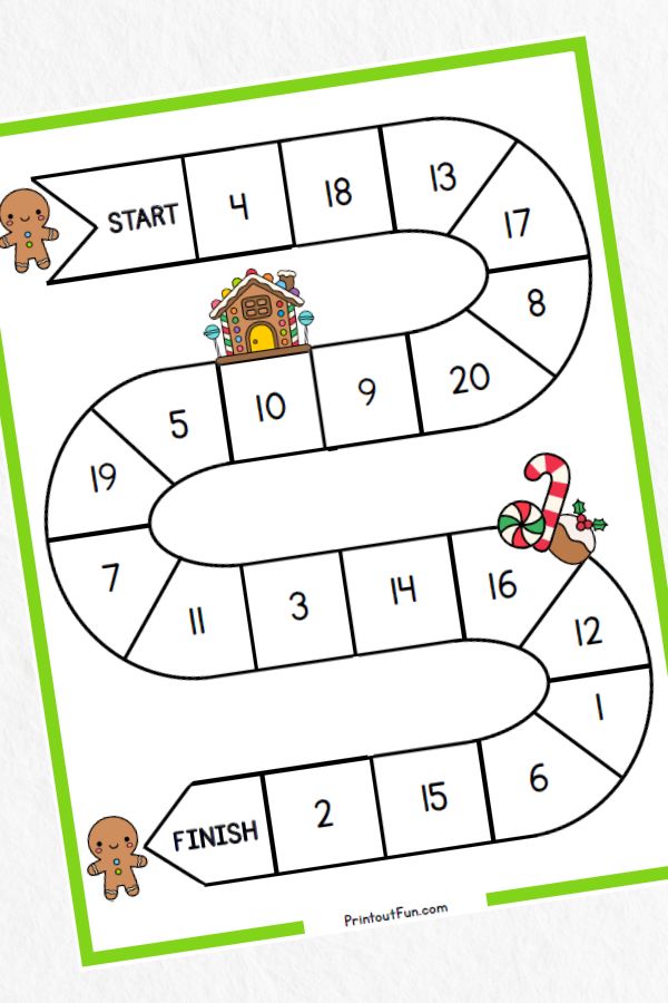 1-20 board game