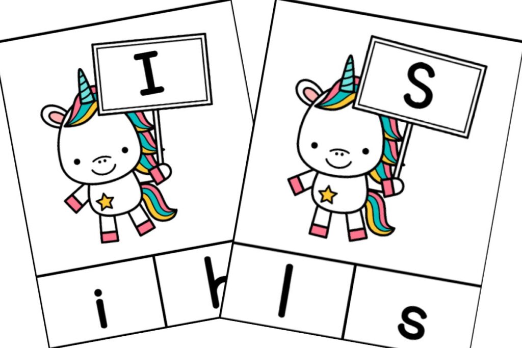 cards for I and S with 2 answer choices across the bottom.
